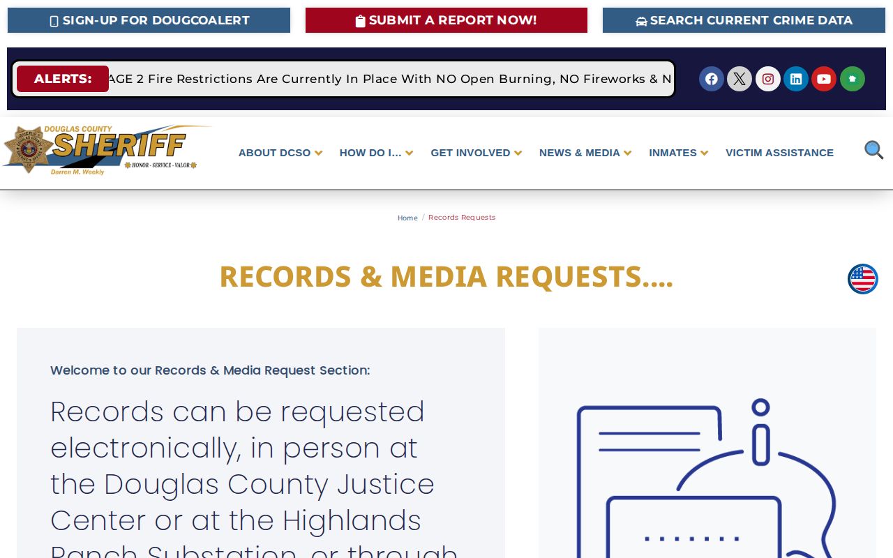 Douglas County booking record request policy for busted mugshots